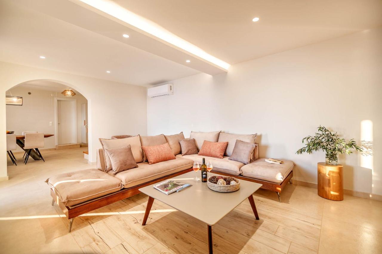 Ocean View Luxury Villa Ethra Kontogialos Bagian luar foto